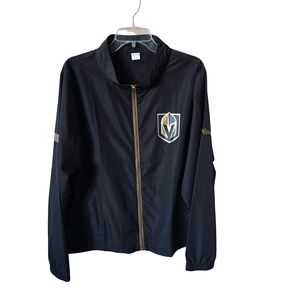 Black and Gold Windbreaker Jacket
